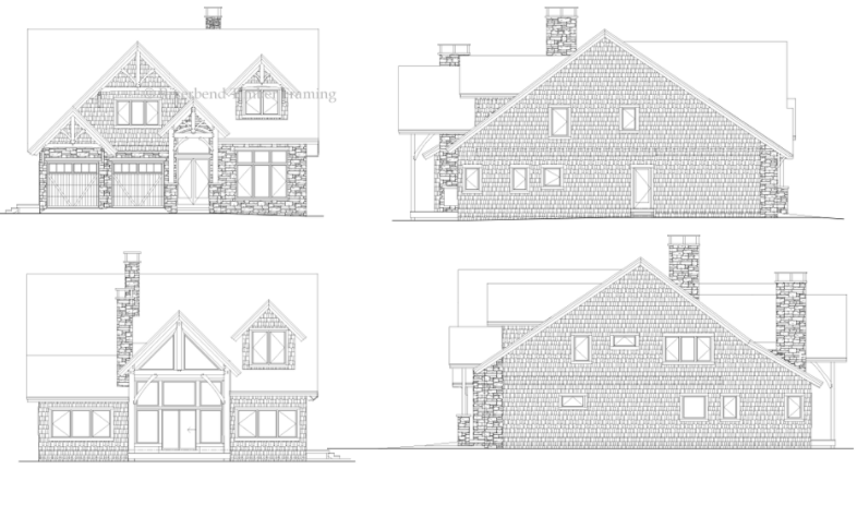 Foristell Rustic Home-Floor Plan Elevation