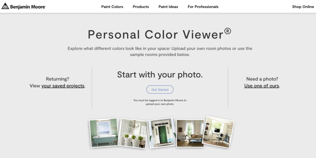 Benjamin Moore Personal Color Viewer