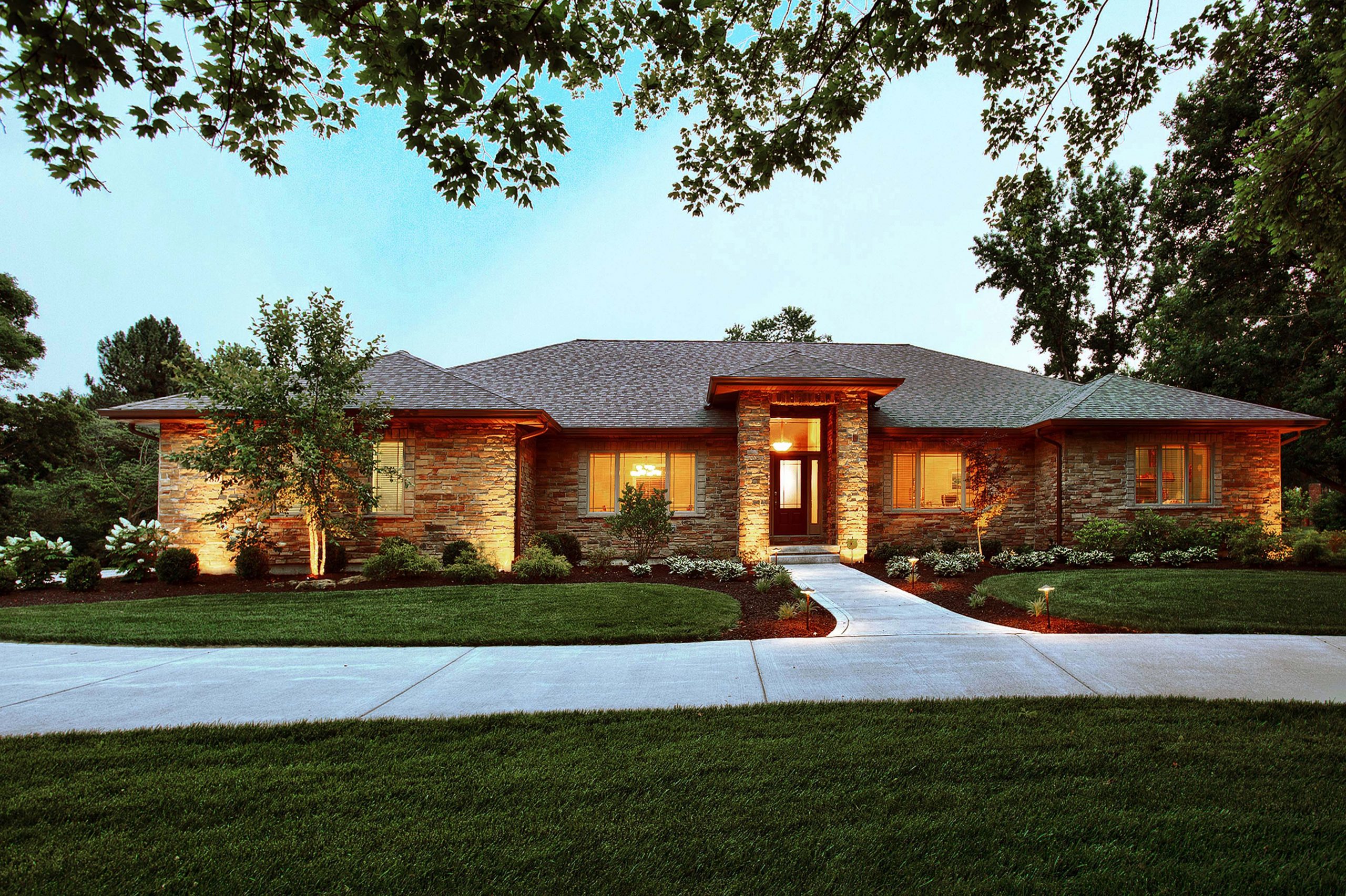 Prairie Style Ranch Home In Chesterfield MO Hibbs Homes