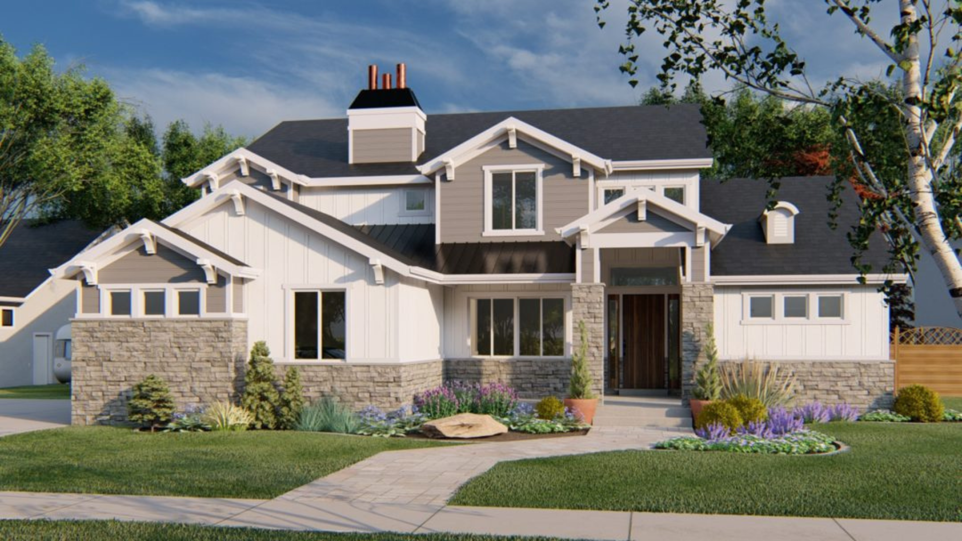 Midvale Craftsman Custom Home Floor Plan