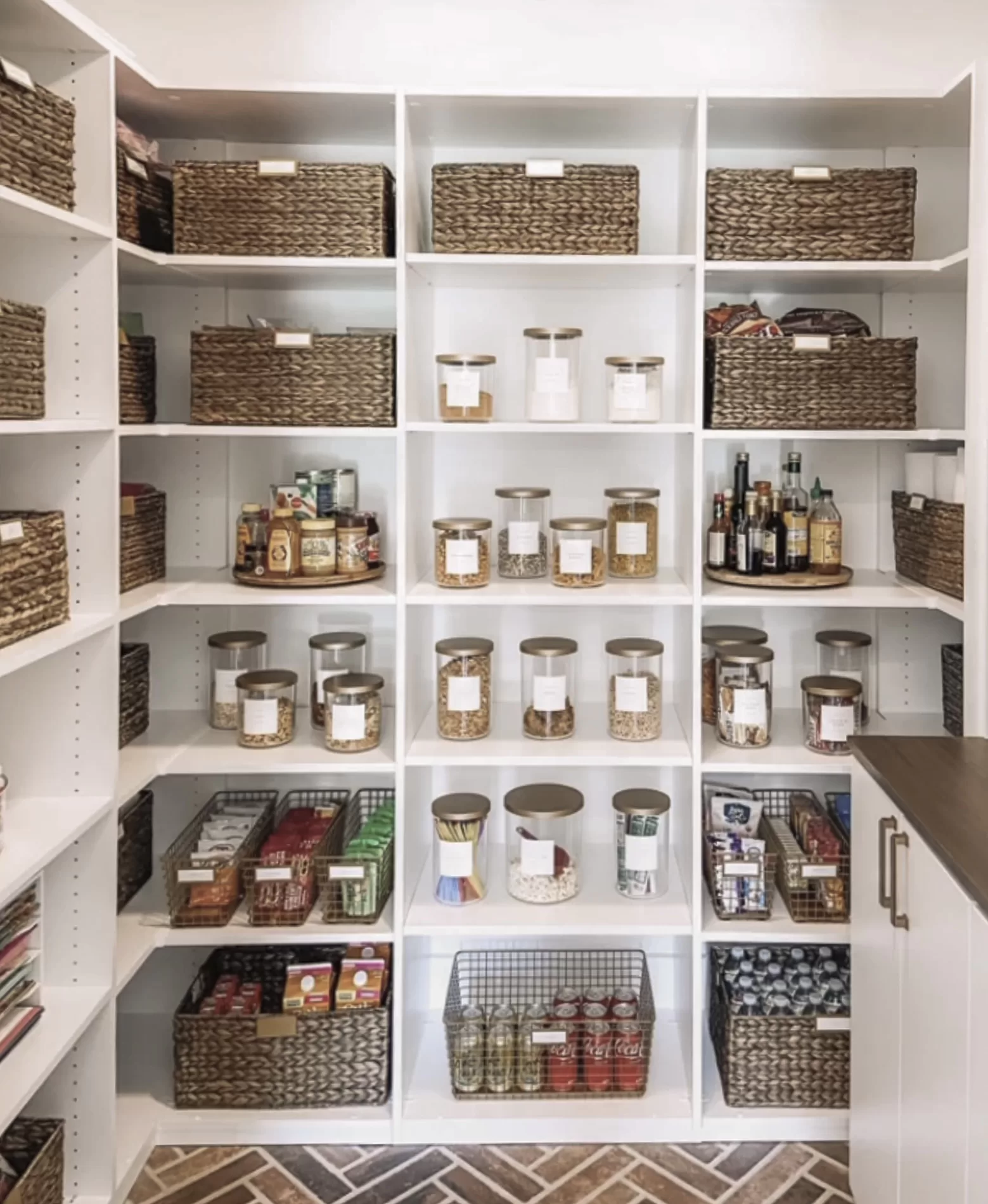 Pantry Organization for Custom Home by Hibbs Luxury Homes