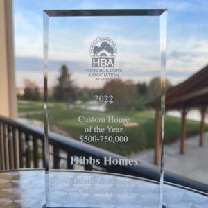 2022 Custom Home of the Year Award Winning Builder