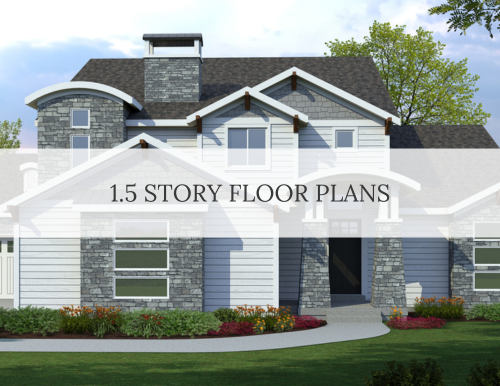 1.5 Story St Louis Custom Home Floor Plans